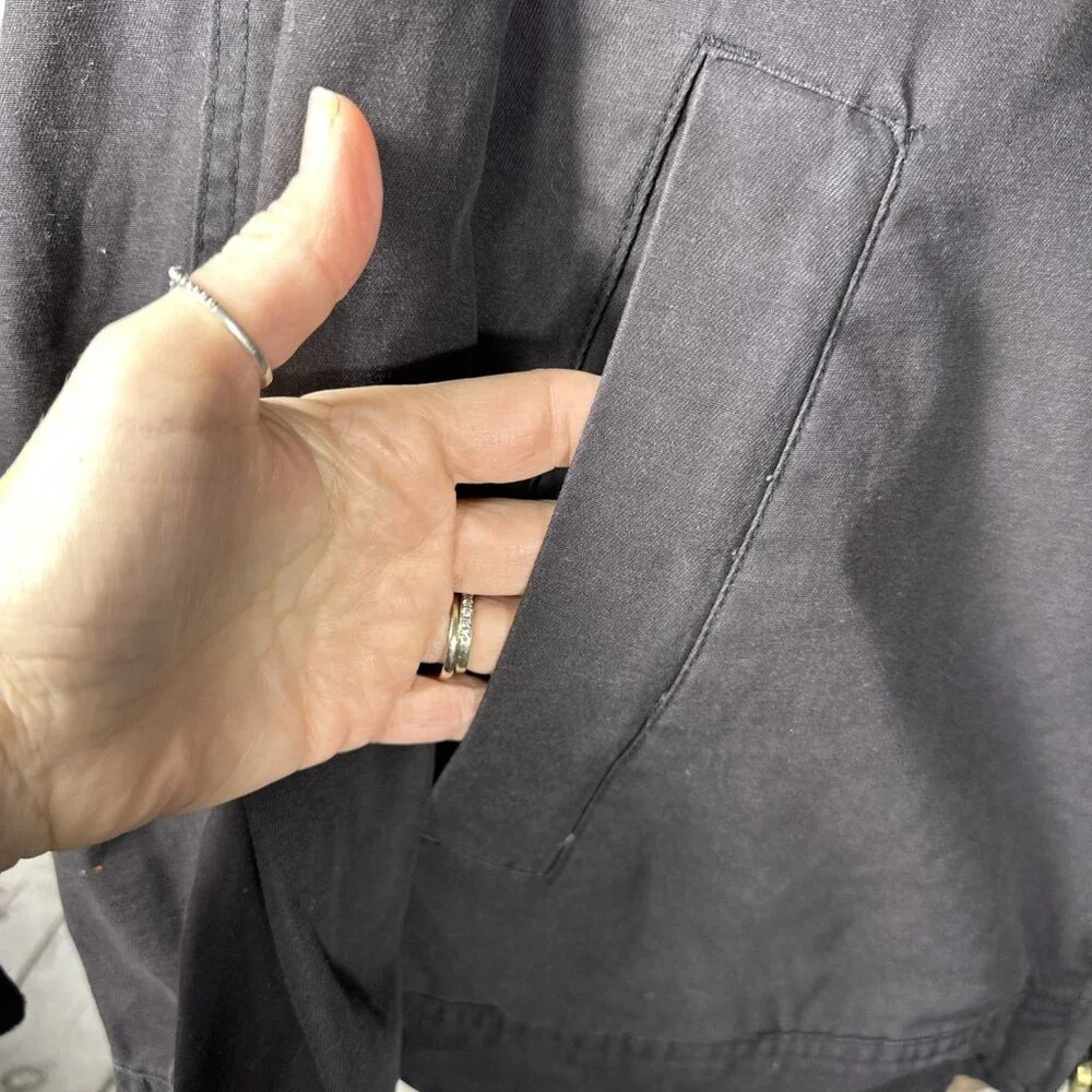 Rothco Concealed Carry Combat‎ Jacket Large Black Cotton Lightweight Tactical